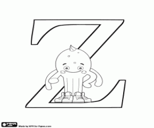 malvorlagen Pypus und griechische Buchstabe Zeta ausmalbilder