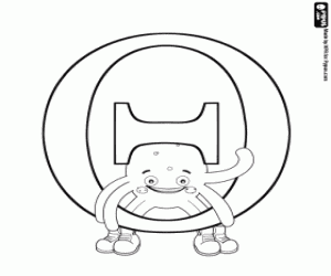 malvorlagen Pypus und griechischen Buchstaben Θ ausmalbilder