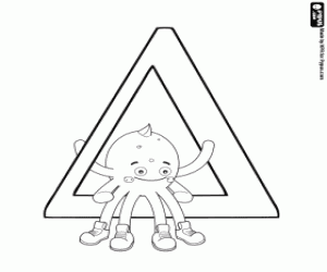 malvorlagen Pypus mit dem griechischen Buchstaben Delta, Δ ausmalbilder