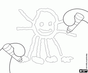 malvorlagen Pypus macht ein Selbstportrait ausmalbilder