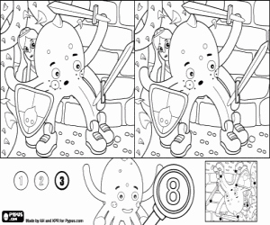 malvorlagen Pypus und die Prinzessin,Unterschiede ausmalbilder