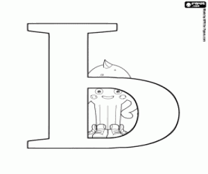 malvorlagen Pypus hinter die russisch Buchstabe Ь ausmalbilder