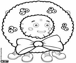 malvorlagen Pypus und ein Weihnachtskranz ausmalbilder