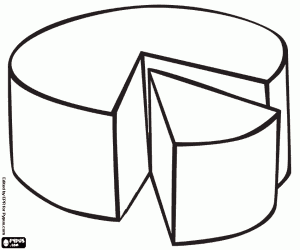 malvorlagen Ein Rad der Greyerzer Käse ausmalbilder