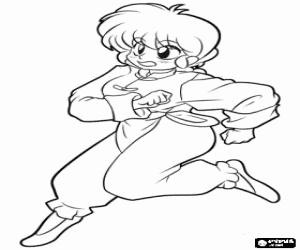 malvorlagen Ranma, Anime Charakter ausmalbilder
