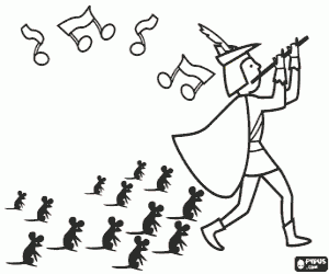 malvorlagen Die Ratten die nach der Rattenfänger ausmalbilder