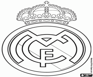 malvorlagen Real Madrid CF Abzeichen ausmalbilder