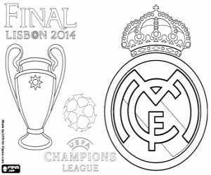 malvorlagen Real Madrid, Champions 2013-2014 ausmalbilder