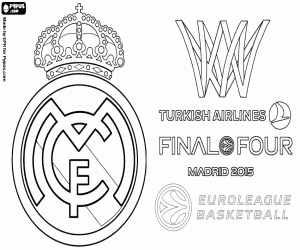 malvorlagen Real Madrid, Meister Euroleague 2015 ausmalbilder