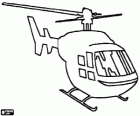 Hubschrauber, von vorne gesehen