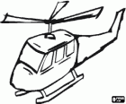 Ein Hubschrauber aus der Luft gesehen