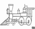 Große dampflokomotive