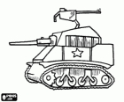 Einem Tank Krieg oder Kampfpanzer