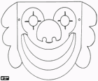Clown-Maske