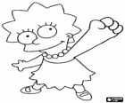 Lisa Simpsons sich den arm