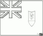 Flagge von Anguilla, britisches überseegebiet in der Karibik