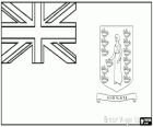 Flagge von die Britischen Jungferninseln, britisches überseegebiet in der Karibik