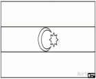 Flagge von Aserbaidschan