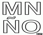 Großbuchstaben M, N, Ñ und O