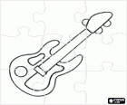 Puzzle von e-gittarre oder elektrische gitarre