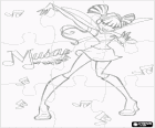 Winx Club puzzle, Musa, Fee der musik und ton
