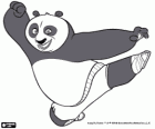 Po, der panda riesigen fan von Kung Fu, ausbildung zum master-krieger