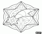 Mandala Weihnachten mit dem Stern von Bethlehem