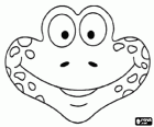 Maske der Frosch oder Kröte