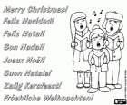 Weihnachtsgruß mit Kindern singen Weihnachtslieder