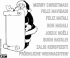 Weihnachtskarte mit Santa Claus
