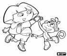 Dora die Explorer und ihrem Affen Freund Boots