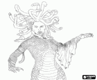 Medusa, weibliche Monster aus der griechischen Mythologie, die in Stein verwandelt diejenigen, sah