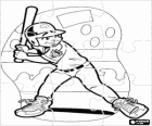 Puzzle von Baseball - Batter bereit