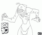 Die Ben 10 Alien Ripjaw oder Kampfkiefer kann unter Wasser atmen