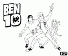 Ben, Gwen und Kevin, menschlichen Protagonisten Ben 10 Alien Force
