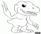 Agumon ist einer der wichtigsten digimon. Agumon ist eine sehr mutige und Spaß digimon