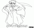 InuYasha mit seinem Schwert in seinen Kämpfen gegen Monster und Feinde eingesetzt