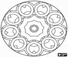 Mandala mit Ringen