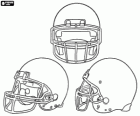 Amerikanischer Fußball Helm in blank zu dekorieren