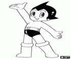AstroBoy oder Astro Boy, ein Super-Roboter von Dr. Tenma in das Bild seines toten Sohnes Toby und seine Erinnerungen geschaffen