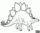 Stegosaurus, ein vierbeiniger und pflanzenfressenden Dinosauriers, die in den späten Jurazeit gelebt