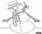 Frosty, der Schneemann, der zum Leben erwacht mit einem magischen Hut
