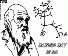 Darwin Tag, war Charles Darwin auf 12. Februar 1809 geboren. Darwin Baum, der erste Regelung seiner Evolutionstheorie