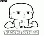 Pocoyo ist ein kleiner Junge, verspielt und lustig, die Entdeckung der Welt ist