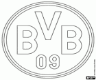 Emblem BVB 09, Borussia Dortmund, Ballspielverein Borussia 09 e.V. Dortmund, deutscher Fußballverein