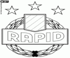 Logo des SK Rapid Wien, Sportklub Rapid Wien, der österreichischen Fußball-Club