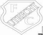 Emblem des FC Utrecht, Football Club Utrecht, holländische Fußballverein