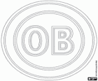 Logo Odense BK, Odense Boldklub oder OB, der dänischen Fußballverein