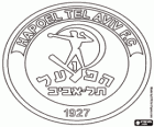 Schild des FC Hapoel Tel Aviv, Israel Fußballverein
