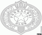 Emblem des FC Partizan Belgrad, Serbien Fußballverein